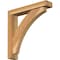 Ekena Millwork Thorton Block Rough Sawn Bracket w/ Offset Brace, Western Red Cedar, 4"W x 20"D x 20"H BKT0402X20X20THR05RWR - alternate 1
